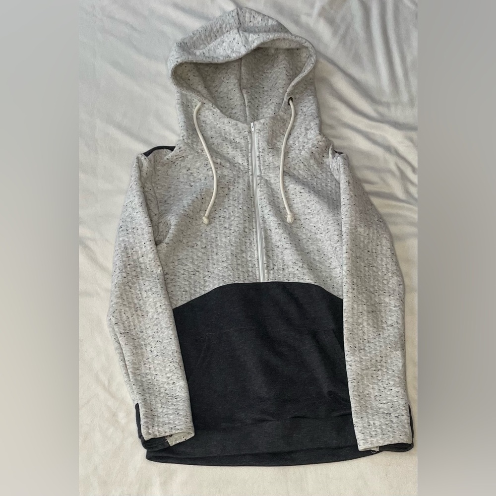 The Nines Grey and Black Sweater.